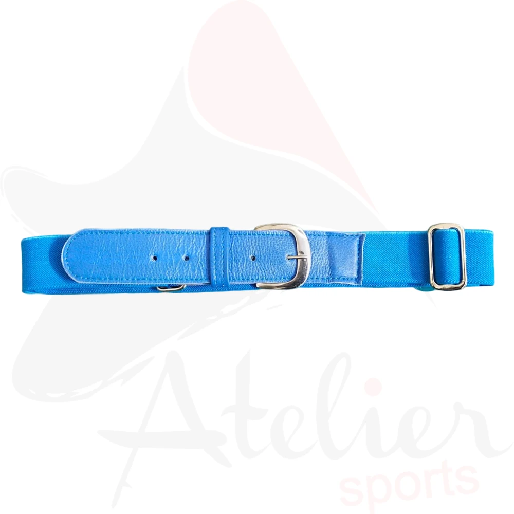 High Quality Casual Fashion Softball Uniform Belt Comfort Stretch Fit Custom Logo PU Leather Alloy Buckle Adjustable Cow Hide