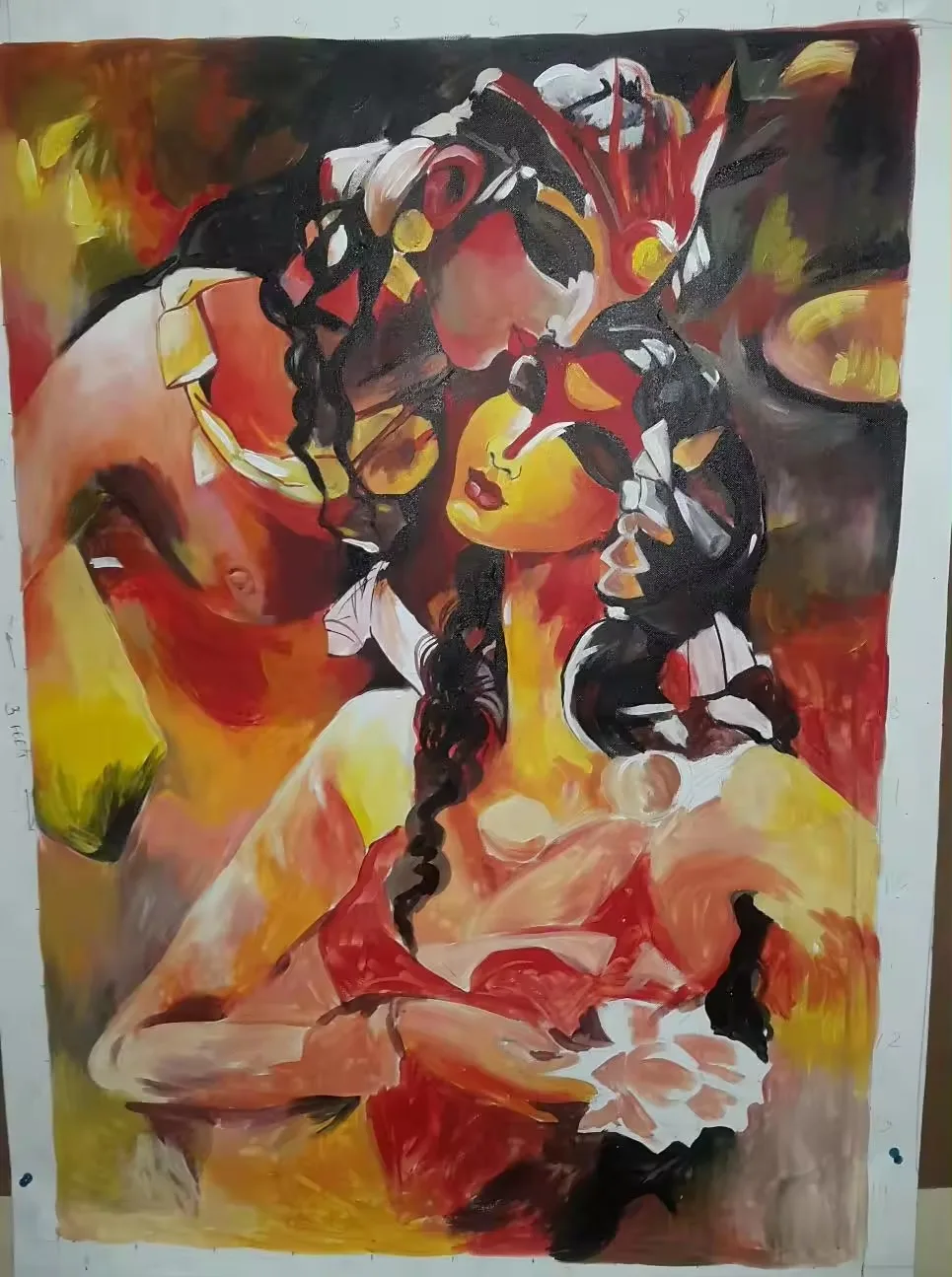 Best Seller Home Decor Modern Art Work Oil Painting Living Room Wall Decoration Canvas Hand Made High Quality Paintings