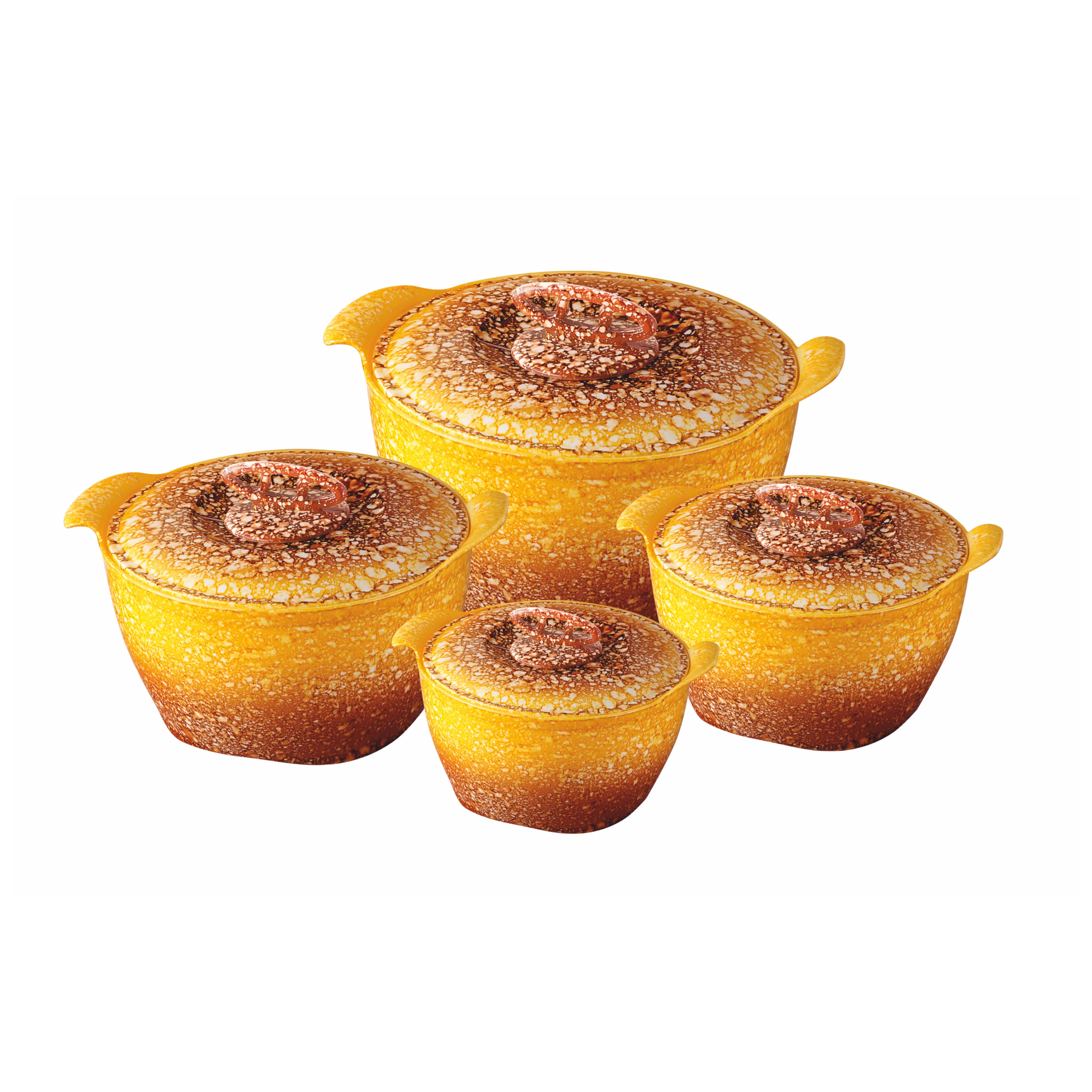 Good Quality Food Grade Kitchenware Thermal Insulated Plastic Galaxy Hot Pot Inside Stainless Steel