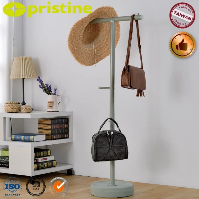 SALE shelf wholesale Taiwan household storage furniture manufacturer MIT metal standing ECO coat rack tree shaped stand