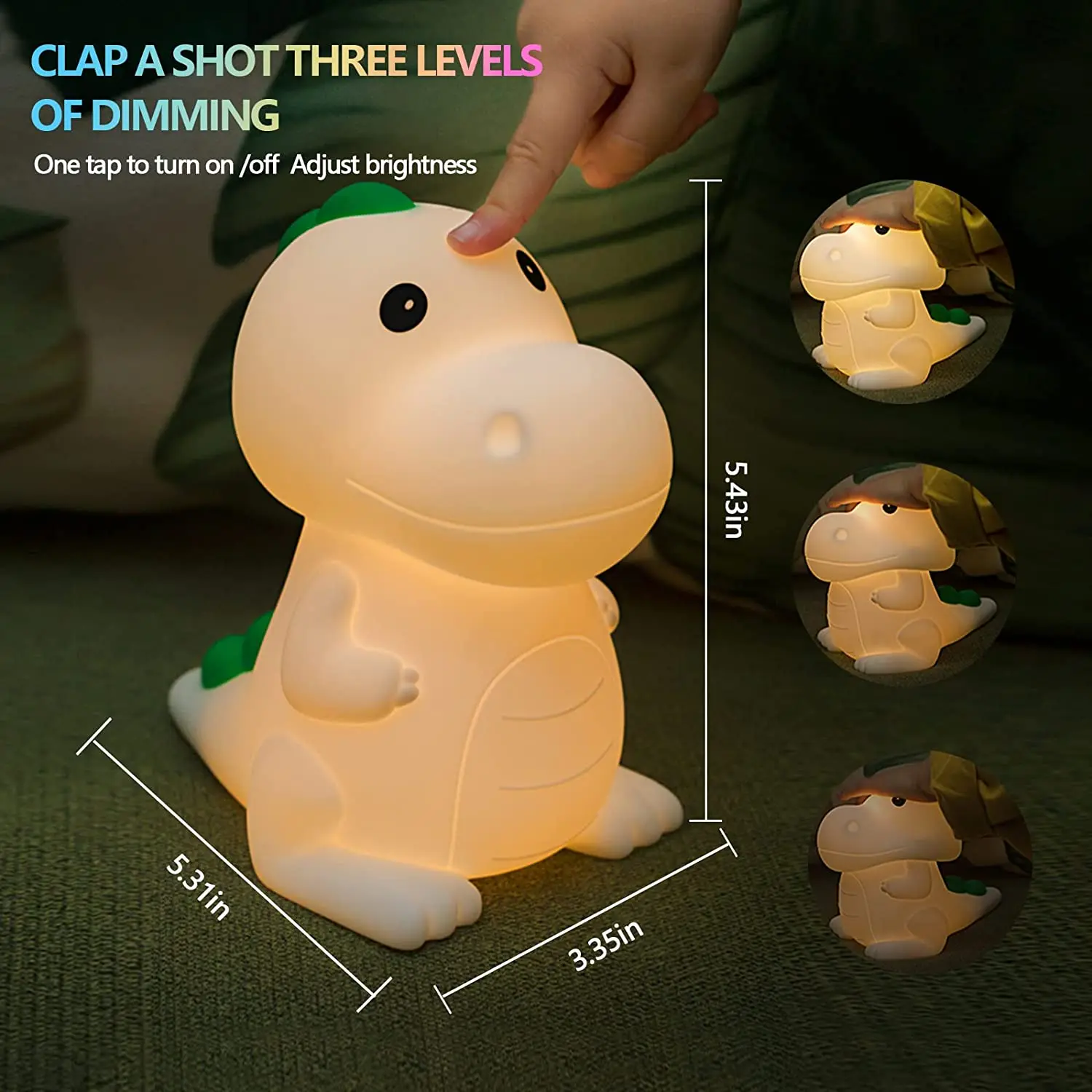 veilleuse de salon novelti toy kid cute desk nightstand speelgoed spielzeug dinosaur toys kinder rechargeable table lamp