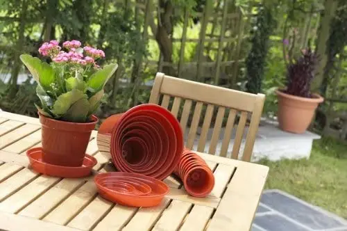 High Quality Plastic Material 10cm Garden Pot Set of 7 Terracotta Colour Light Weight Flower & Plants Pot