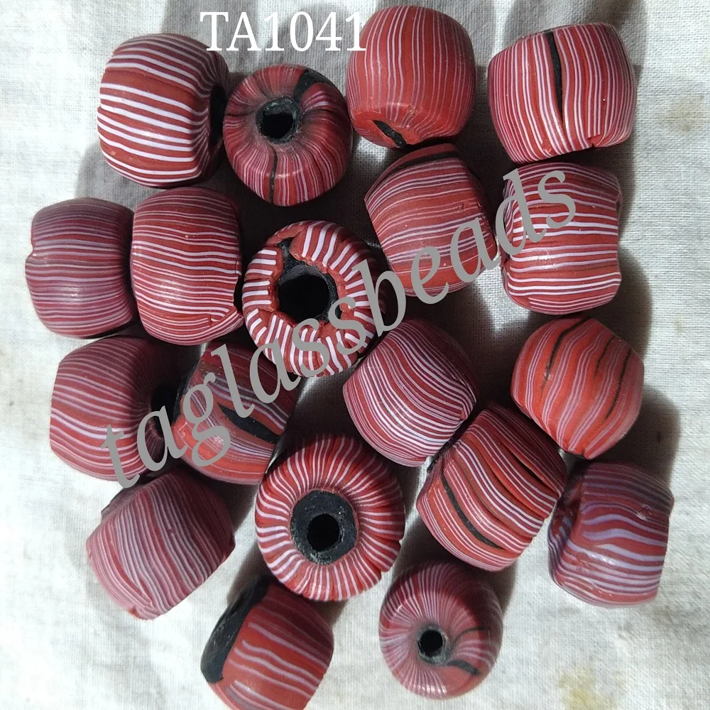 Venetian frosted strip glass beads india  beads beads for jewelry making