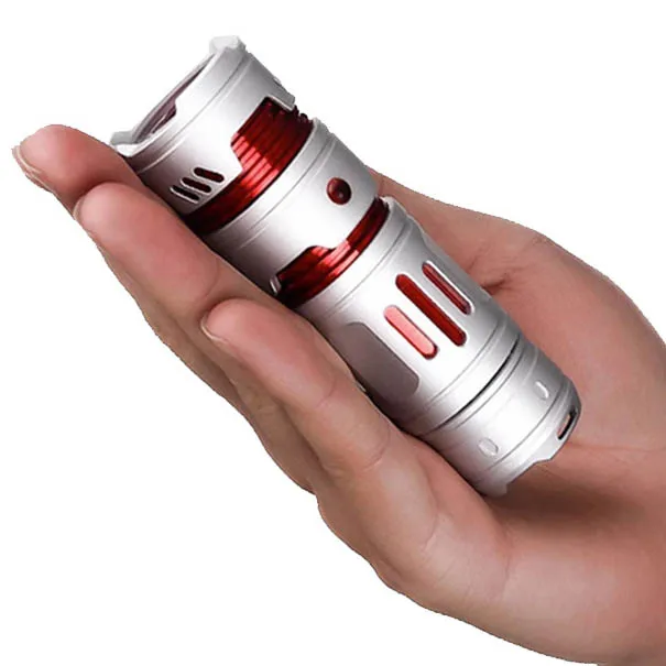 New Mini Multi-Function LED Flashlight with Spiral Gyroscope Strong Aluminum Alloy Lighting Type-C Luminous Efficiency 70