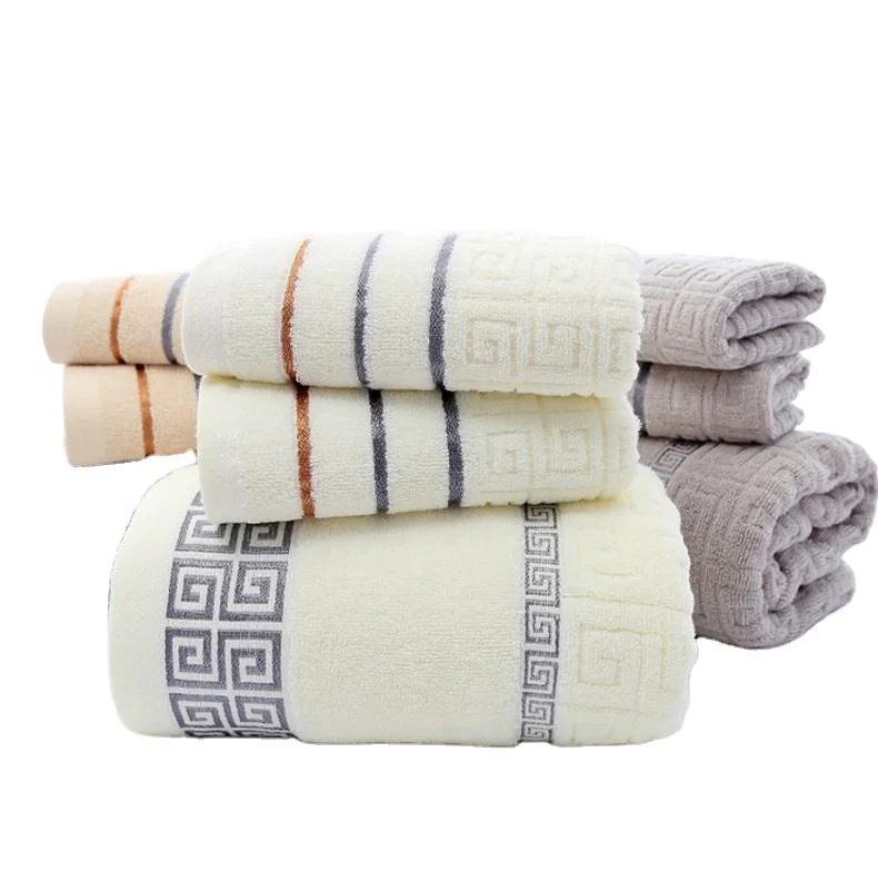 Hot Sale Super Dry Custom  High Water Absorption Cotton Cheap Bath Promotional Hotel Towel Set 100% Cotton