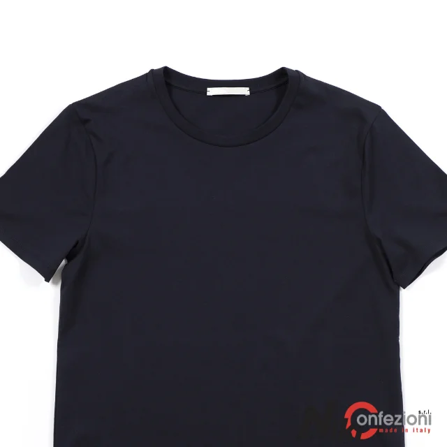 Made in Italy ODM High Quality Fitted tshirts for men custom printed shirt 100% Cotton Short Sleeve