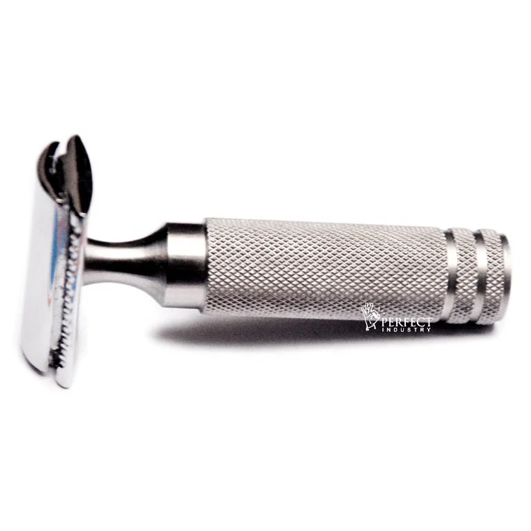 Perfect Industry Matt black luxury fatty Safety razor / men grooming perfect grip short handle Fatty double edge Safety Razor