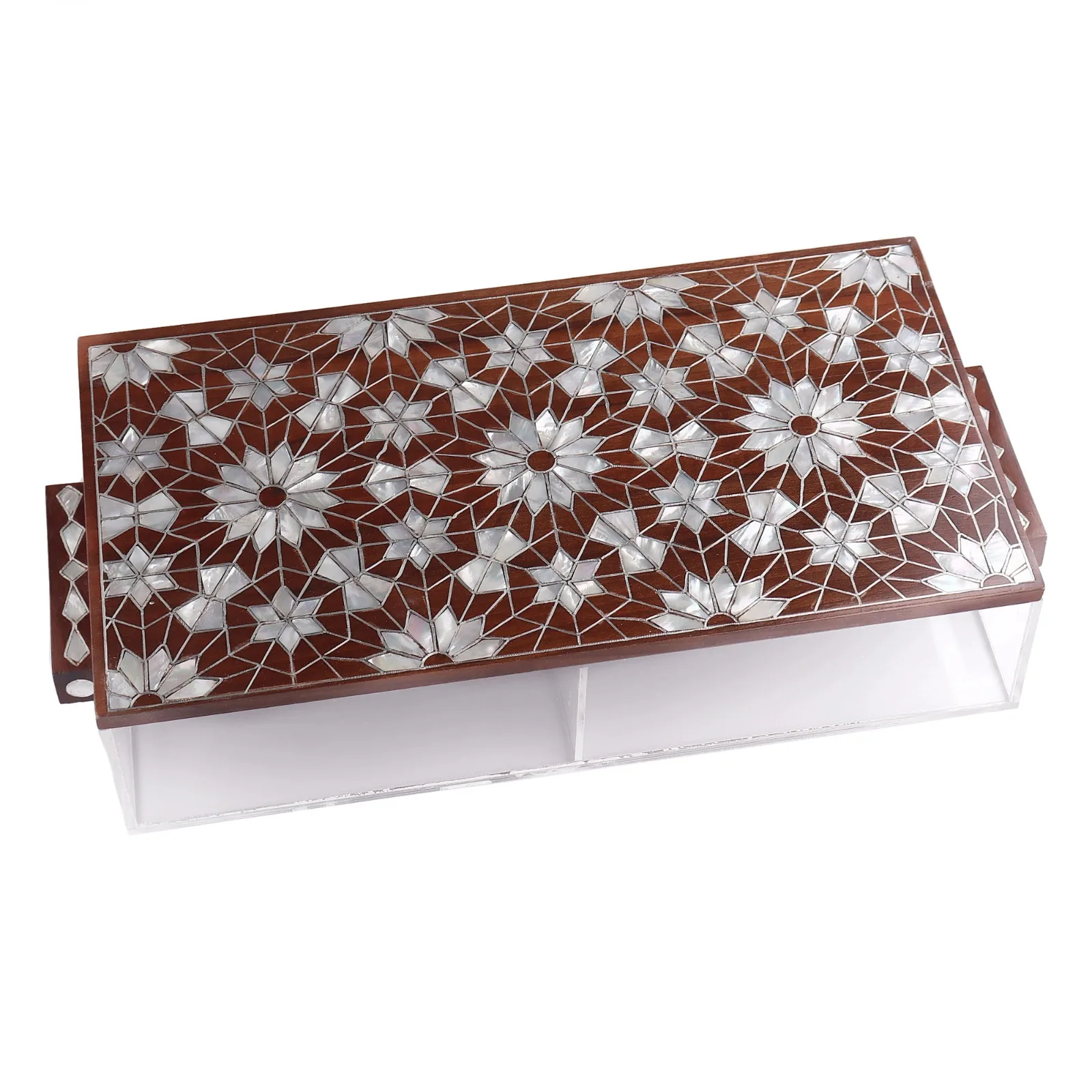 Mother of Pearl inlaid Chocolate candy Boxes with Acrylic Luxury Products Mother of pearl Candy Boxes Arabian Holiday