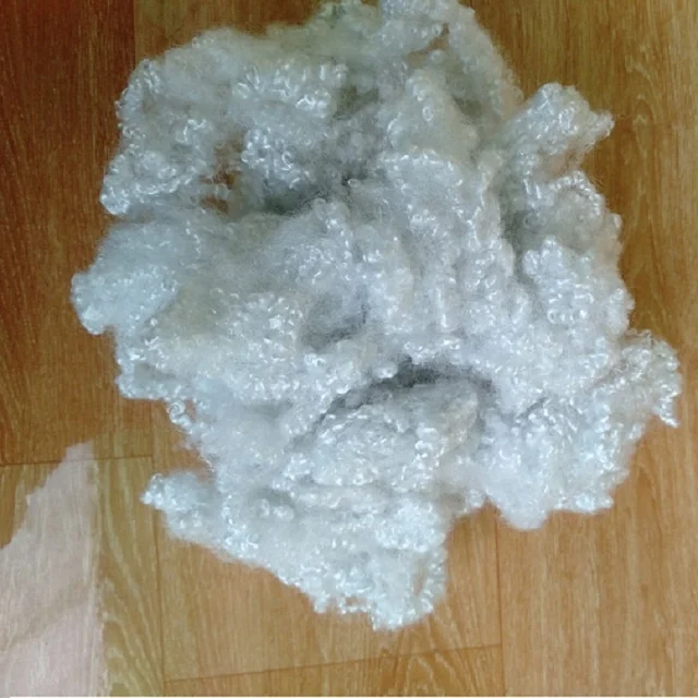 7D HCS White Polyester Staple Fiber A grade II Vikohasan Manufacturer and synthetic fiber and GRS recycled polyester