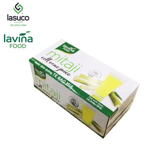 Tropical Natural Juice from Cell Cane Juice 250ml in paperpack from Vietnamese daily drink good for health and beautiful skin