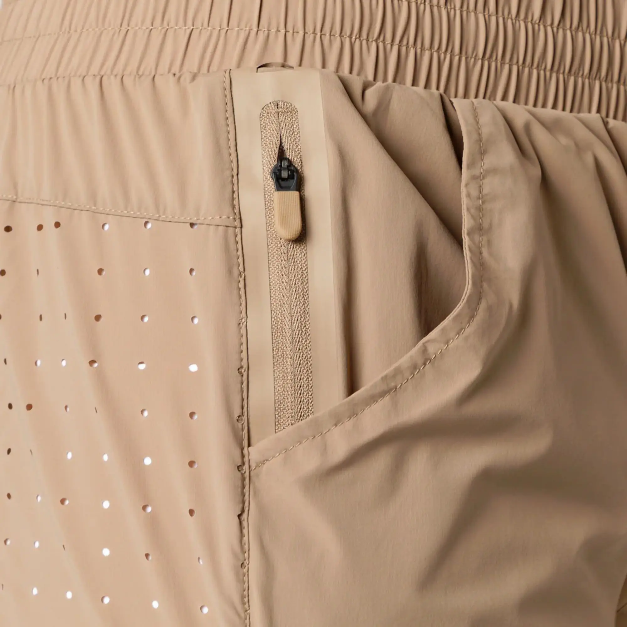 Smoother and Softer 80% Nylon 20% Elastane Chai Mens Compression Lined Woven Training Short with Front Slip Pockets