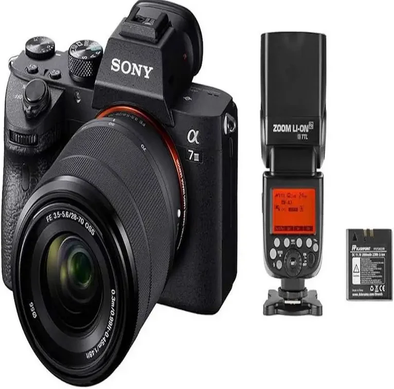Лучшая камера Alpha a7 III (ILCEM3K/B) полнокадровая беззеркальная со сменным объективом 28-70 мм с 3-дюймовым ЖК-дисплеем