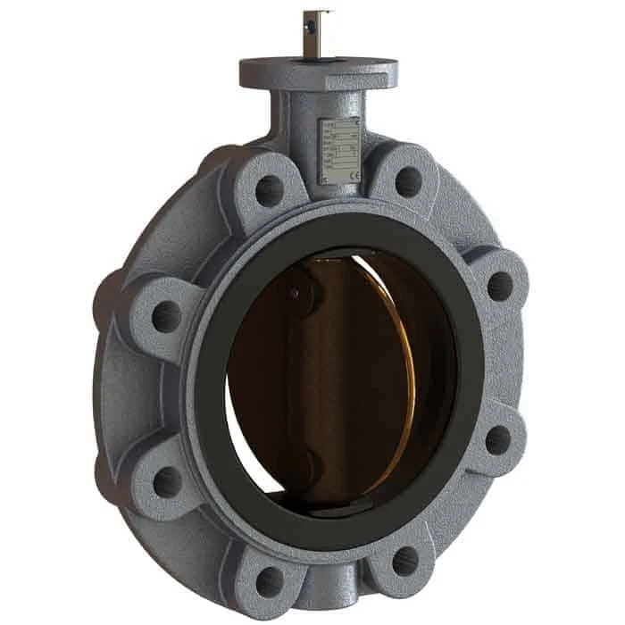 High performance Wafer Flange Type Triple Offset SS316 Duplex steel Marine Butterfly Valve
