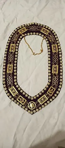 Masonic Blue Lodge Master Mason Office Apron Set Apron,Collar Cuff (gantlets) Masonic Regalia By Frame International