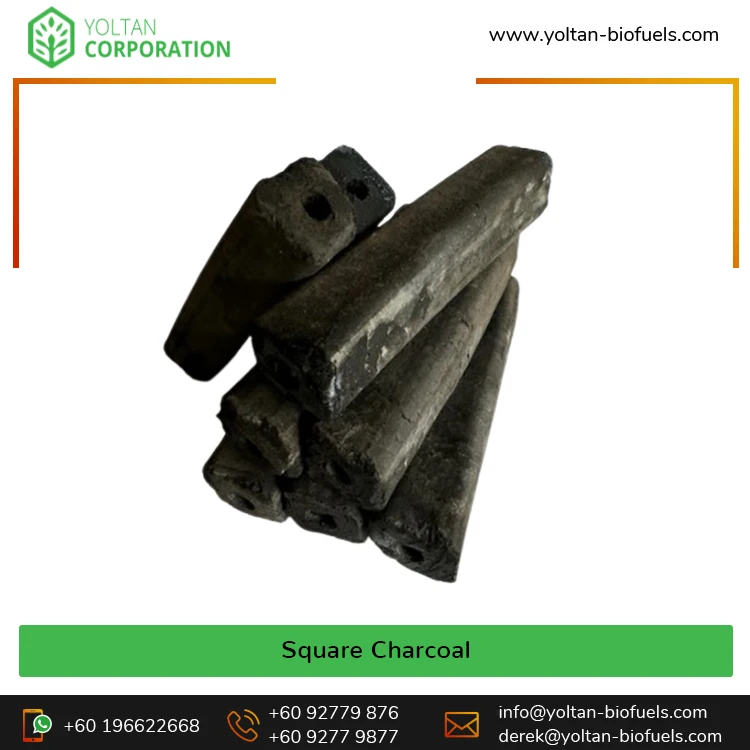 Professional Manufacturer & Exporter Selling Top Notch Quality Square Tubular Shape 100% Tropical Mixed Wood Sawdust Charcoal