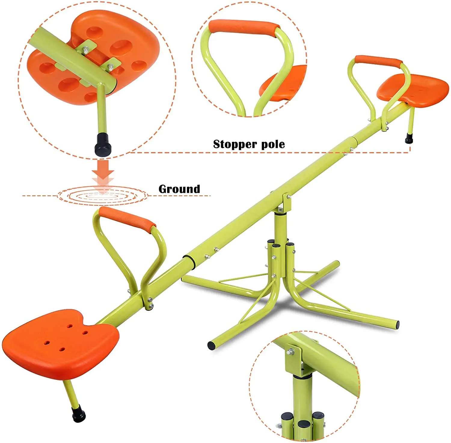 Kids seesaw teeter-totter outdoor play equipment for kids todlers children suitable for home backyard