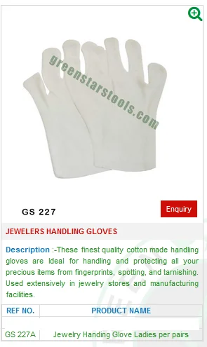 Jewellers Handling Gloves GS 227A For Jewelry Tools-Jewellery Tools