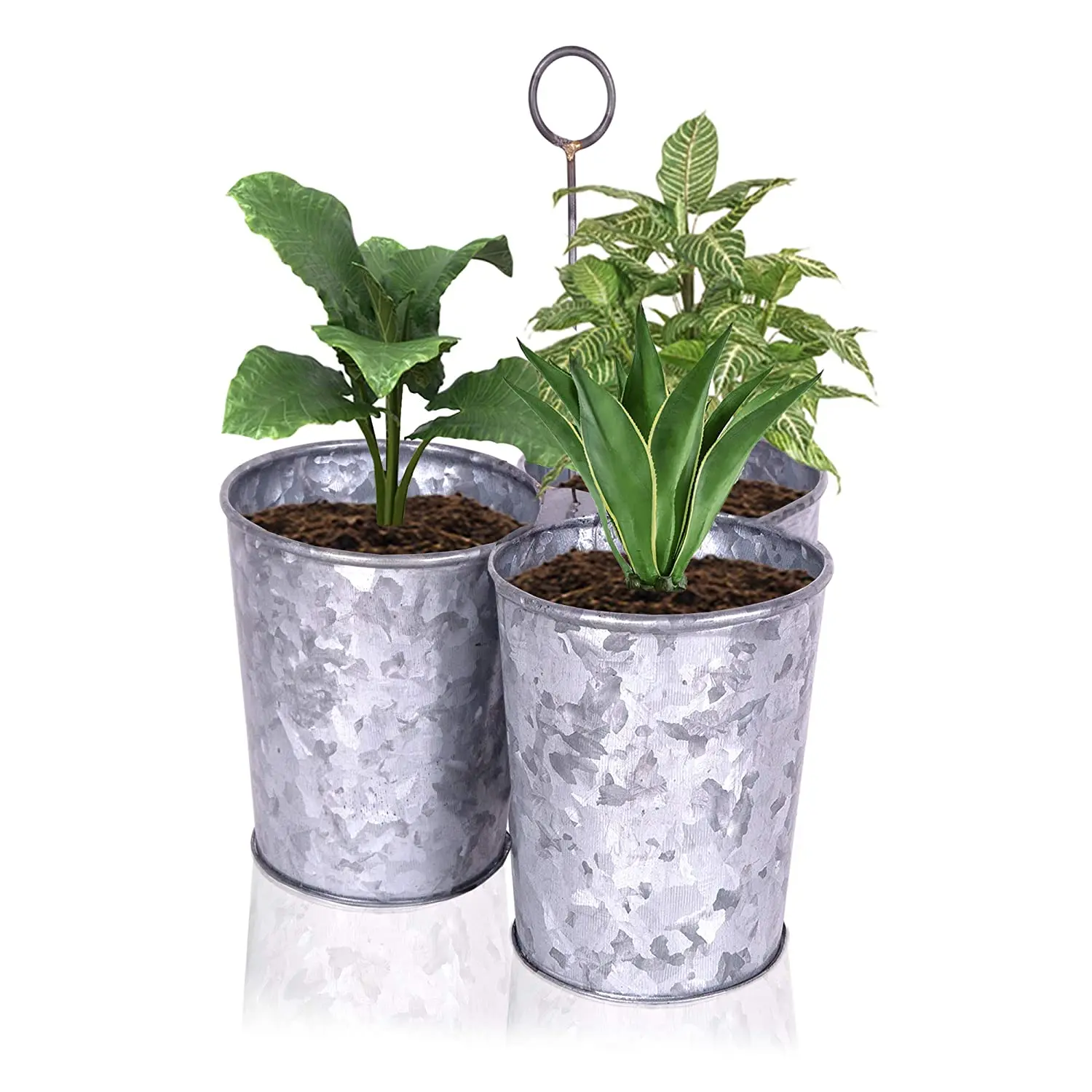 Exclusive Design Planter For Plant Seeding Round Shape Popular Metal Plant Pot Supplier & Manufacturer By India