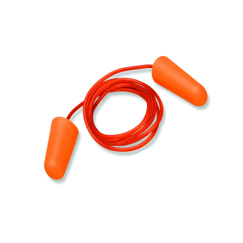 Hot Selling polyurethane foam earplugs with NRR 32dB disposable corded earplugs hearing protection from Vietnam