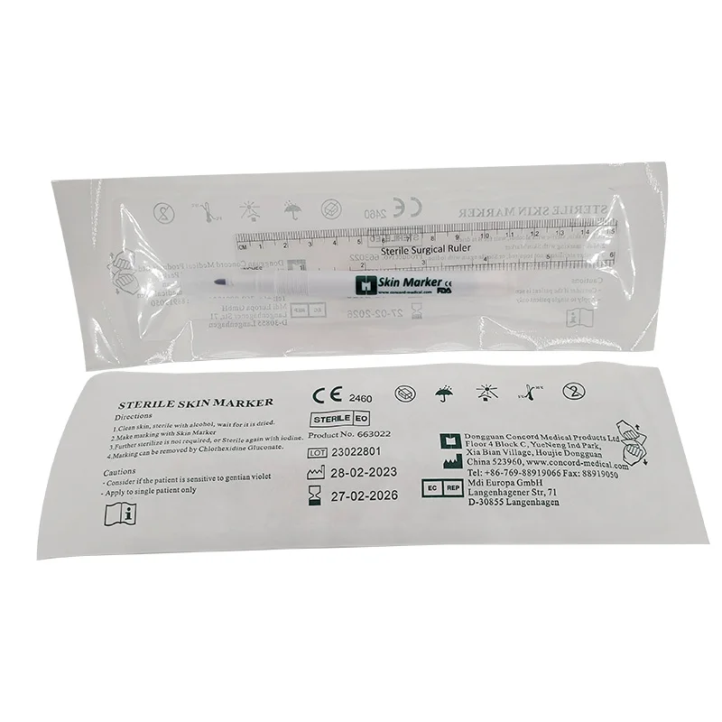 Mapping Line Waterproof Marker Pen Medical Use Skin Safe Pens For Microblading