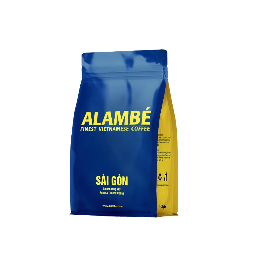 Cheap Price Alambe Sai Gon Ground Coffee 1kg Morning Drink French Roasted Pure Arabica & Robusta For Vietnamese Coffee Phin