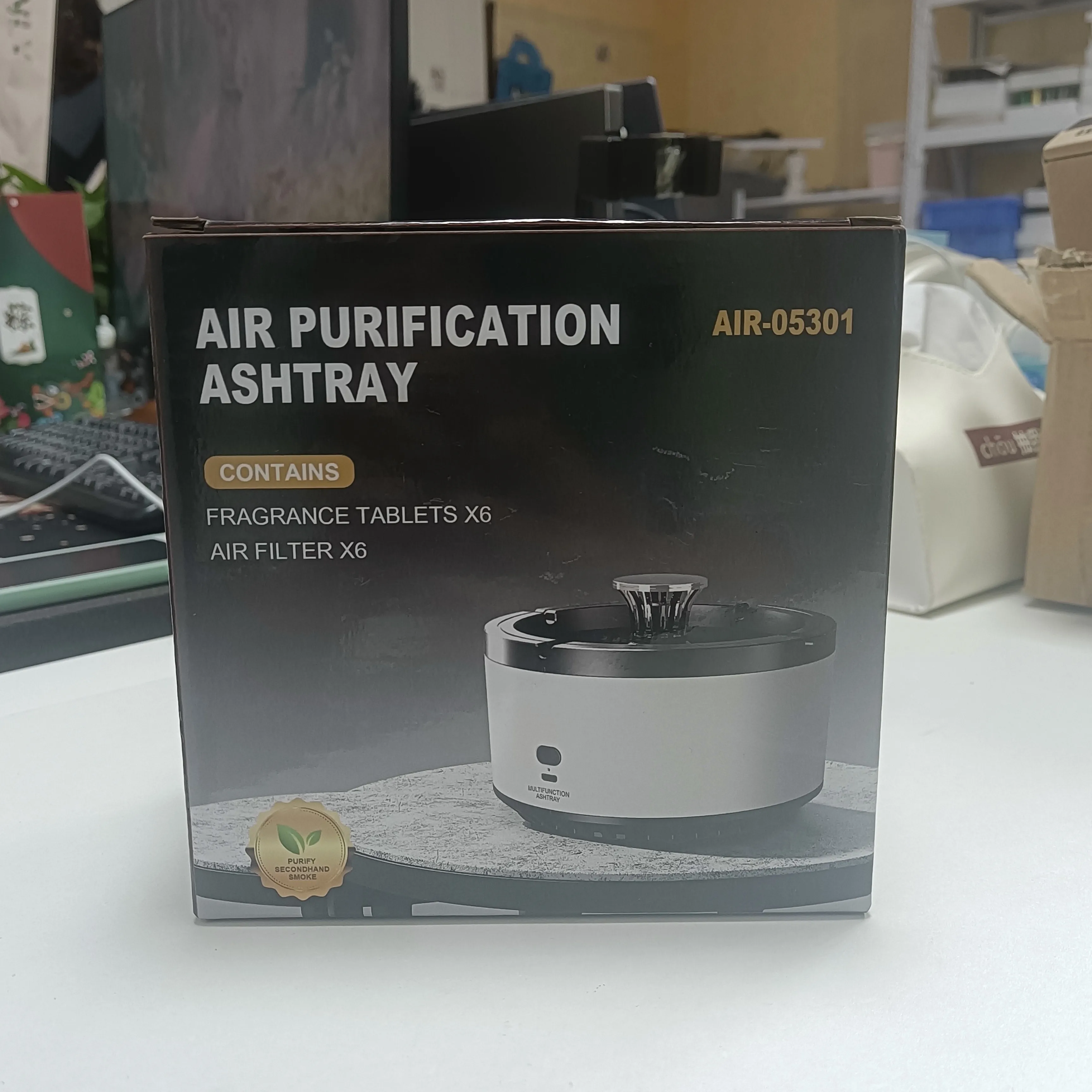 Creative customized mini intelligent ashtray electric smokeless ashtray air purifier