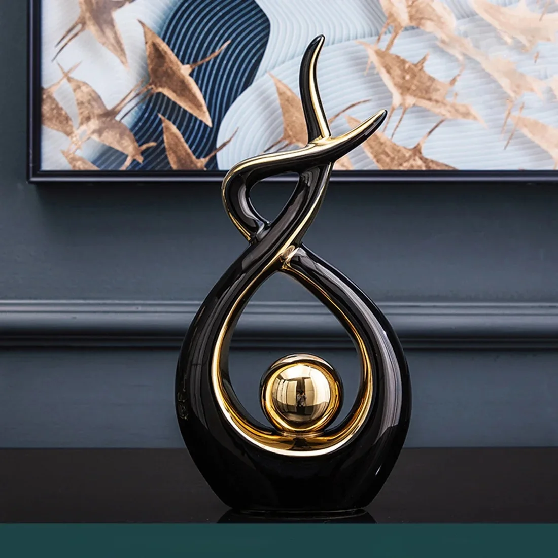 high quality european office room decors gold interior decoration ceramic home decor