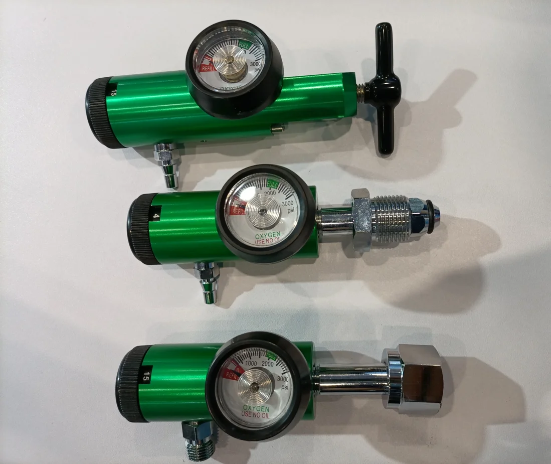 Click Style Oxygen Cylinder Regulator Oxygen Therapy Regulator