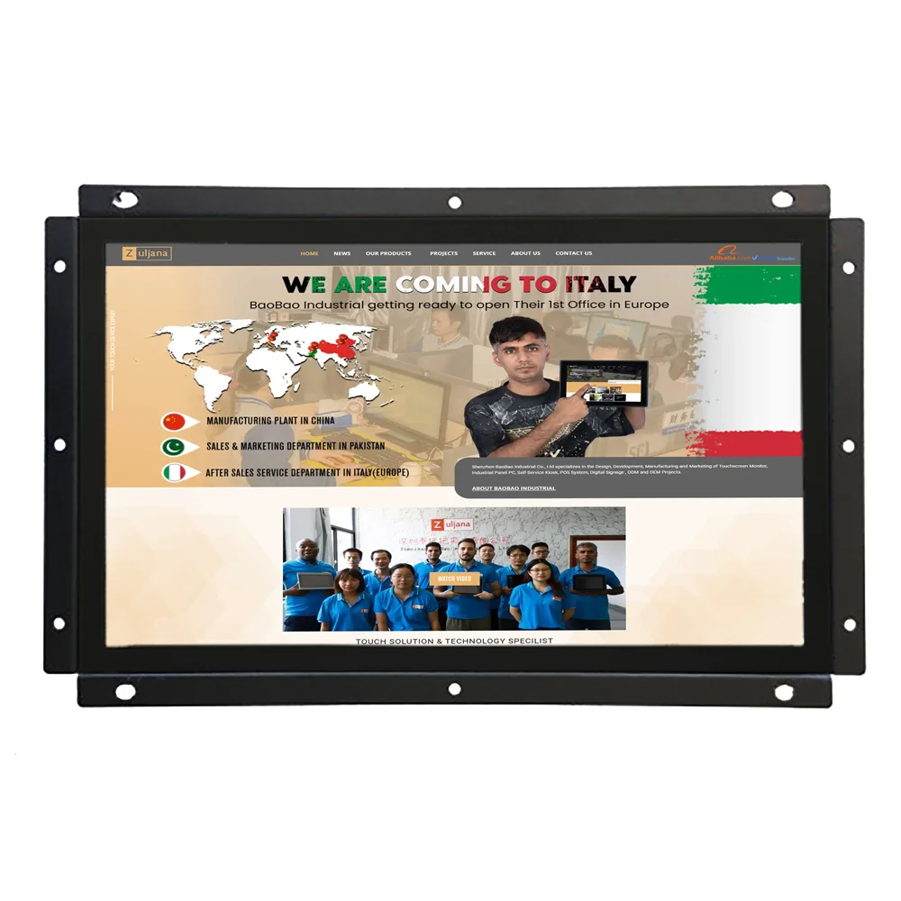 10.1 Inch All In One Rack Mount Industrial Linux Touch Panel PC