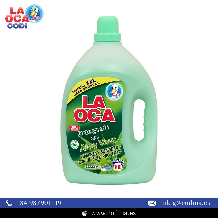 Hot Sale on LA OCA ALOE VERA Exclusive Quality Aloe Vera Essence 5-Liters Bottle Washing Powder for Liquid Laundry Detergent