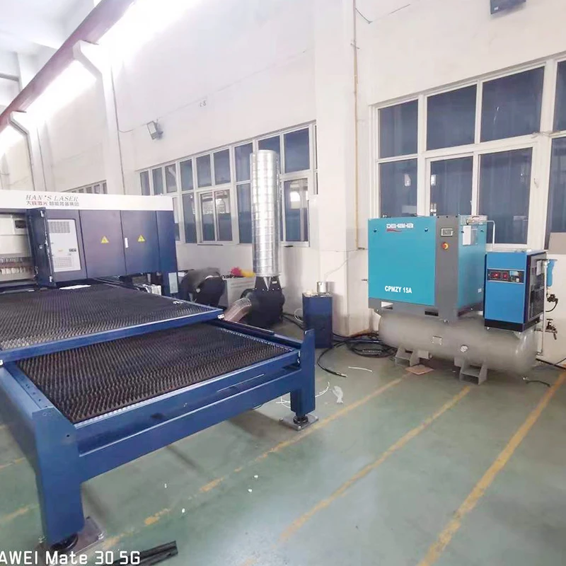 High Pressure Rotary Screw Air Compressor 20 Hp 16 Bar Air Pump PLC Stationary Motorcycle Engines Engine Oil Manufacturer by Air