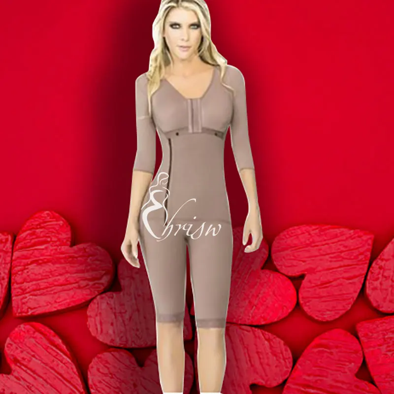 Renata post quirurgico Shapewear jumpsuit with short sleeves Fajas Colombianas Tummy Control Butt Lifter Body Shaper Postpartum