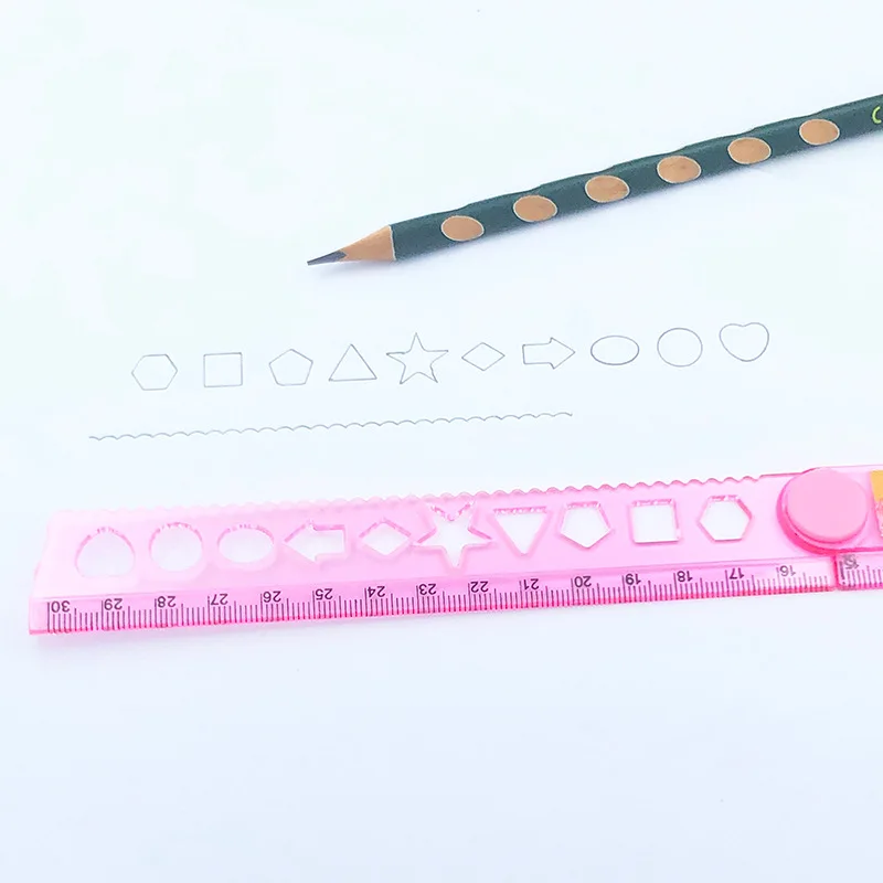 Creative Stationery Gift Kids Cute Foldable Plastic Ruler With Custom Logo
