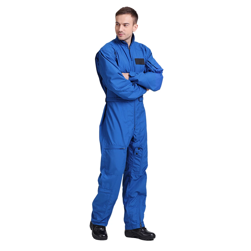 High Quality  Flight Suit Designs Flight Customized Navy Blue Flight Suit For Mens Best price flying suits Custom Logo