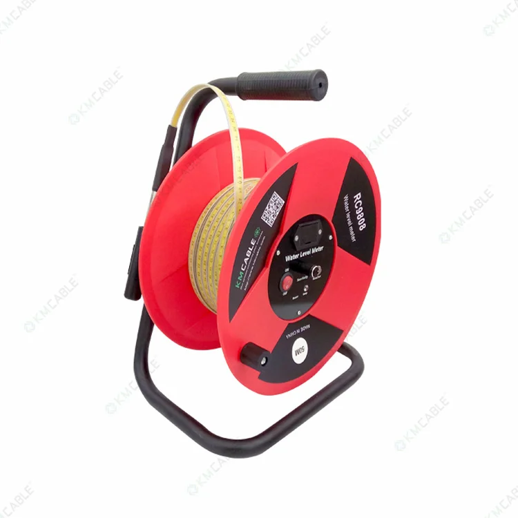 30m 50m 100m 200m 300m Water Level Indicator ,Steel Ruler Tape with Probe Dipper /Water Level Meter