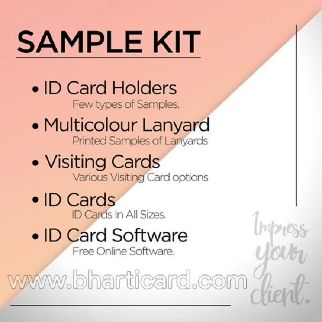 ID Card Sample Kit use for marketing suitable for our cards best sample kits High Quality In Whole Sale Price