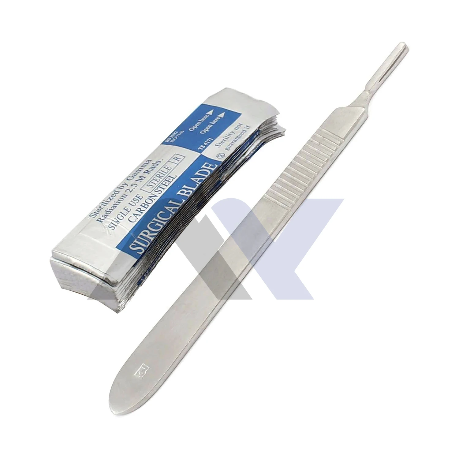 10 Scalpel Blades #10 with #3 Metal Handle Premium Quality Surgical Blades for Dermaplaning, Crafting, and Medical Instruments