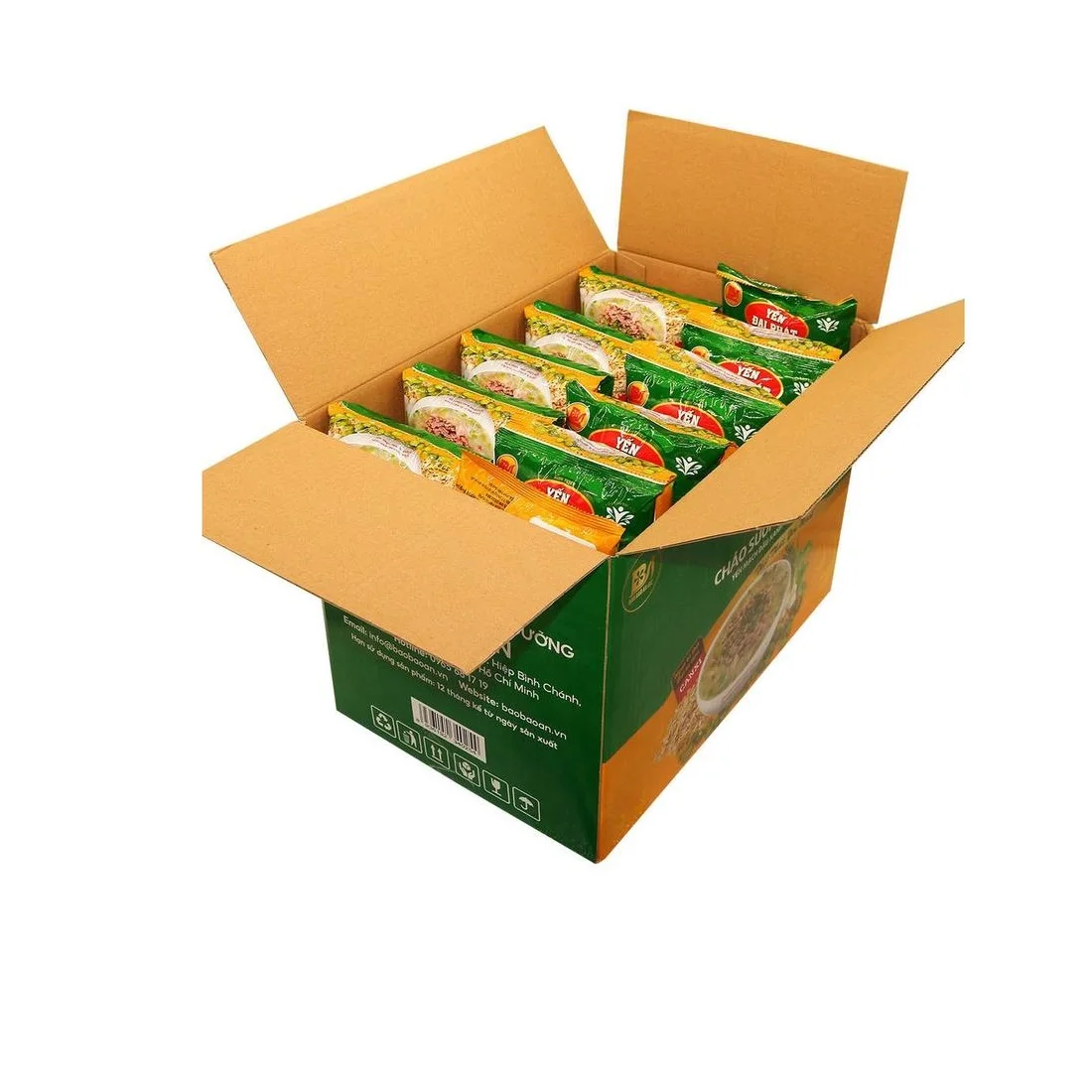 Good Price OEM Calcium Protein Healthy Food 2 Minutes Cooking Oatmeal Mung Beans Young Ribs Instant Porridge from Vietnam