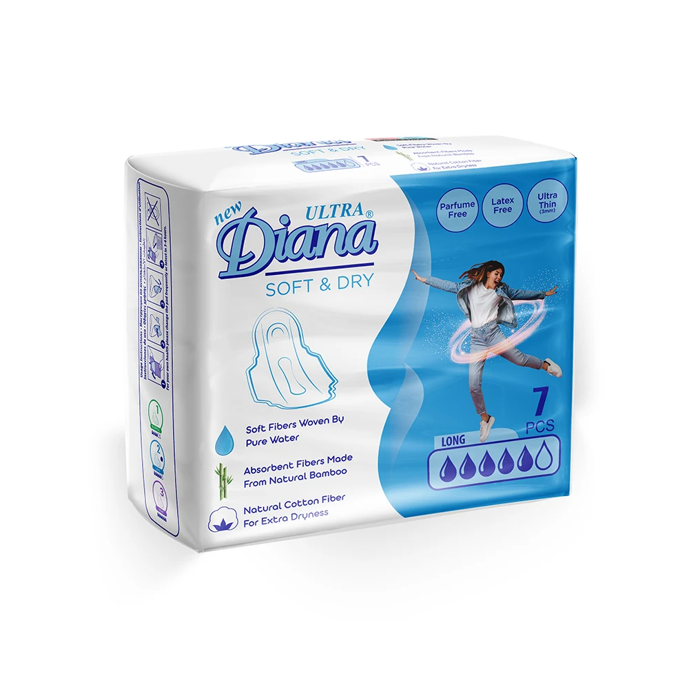 New Diana Ultra Soft and Dry Natural Cotton Fiber for Extra Dryness Sanitary Napkin Buy at Best Price