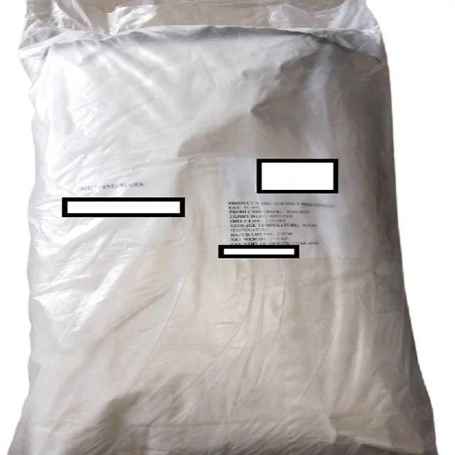 Halal High Quality Coconut Milk Powder 45-50% Fat for Foods and Beverages from Thailand Net Weight 25 KG