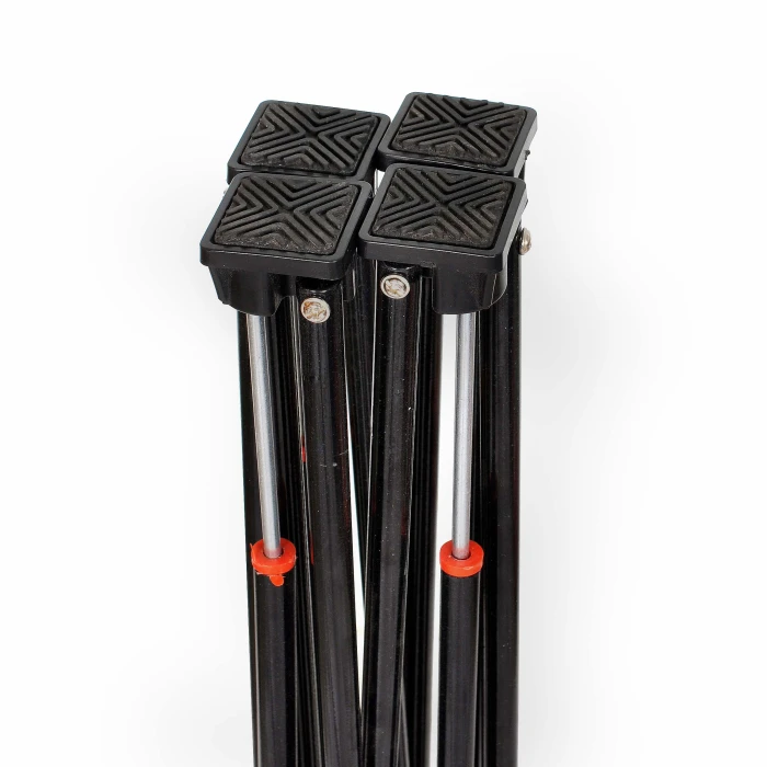 Compact Steel Construction Folding Carrom Board Stand Height Adjustable for Indoor Outdoor Use Easy to Assemble Board Game Stand