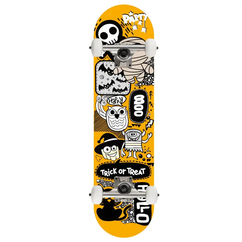 Customized factory maple wood skateboard professional complete skateboard