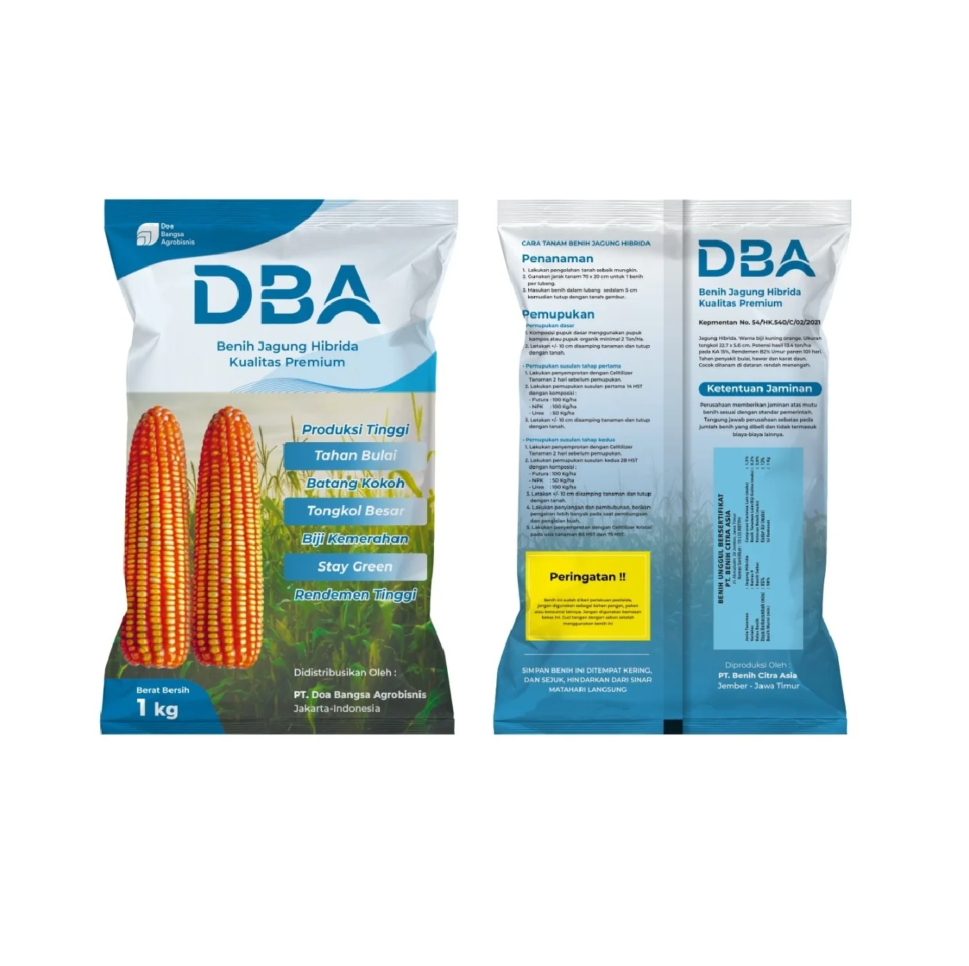 Органические семена кукурузы DBA из Индонезии доступные оптовые цены Лидер