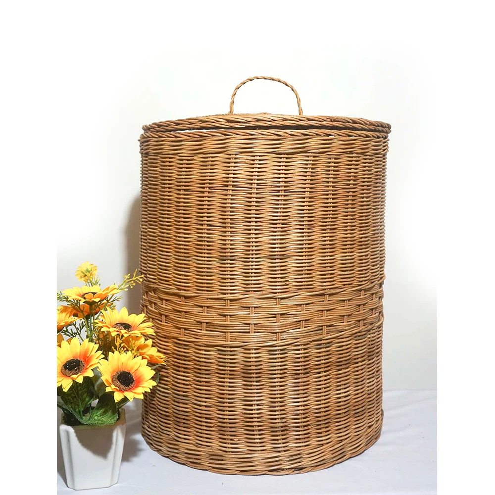 Best Price Eco Friendly Handmade 100% Natural Material Good Price Customized Order Fashionable Rattan Basket From Vietnam