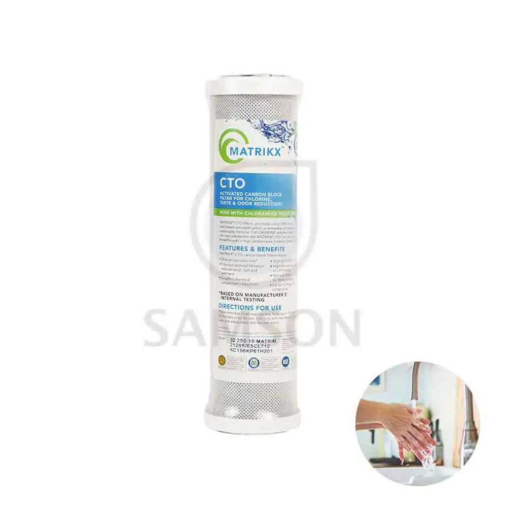 Hot Selling CTO Carbon Block Water Filter Activated Carbon for Household Use Removes Chlorine 5 Micron Micron Rate