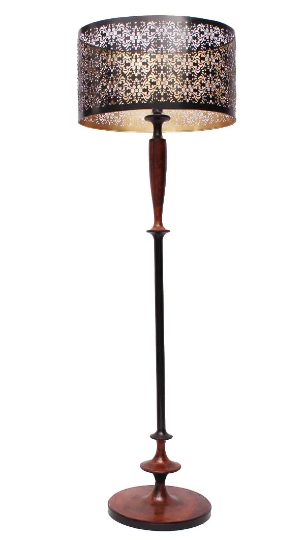 IRON THREE LIGHT FLOOR LAMPS/ LED LAMP