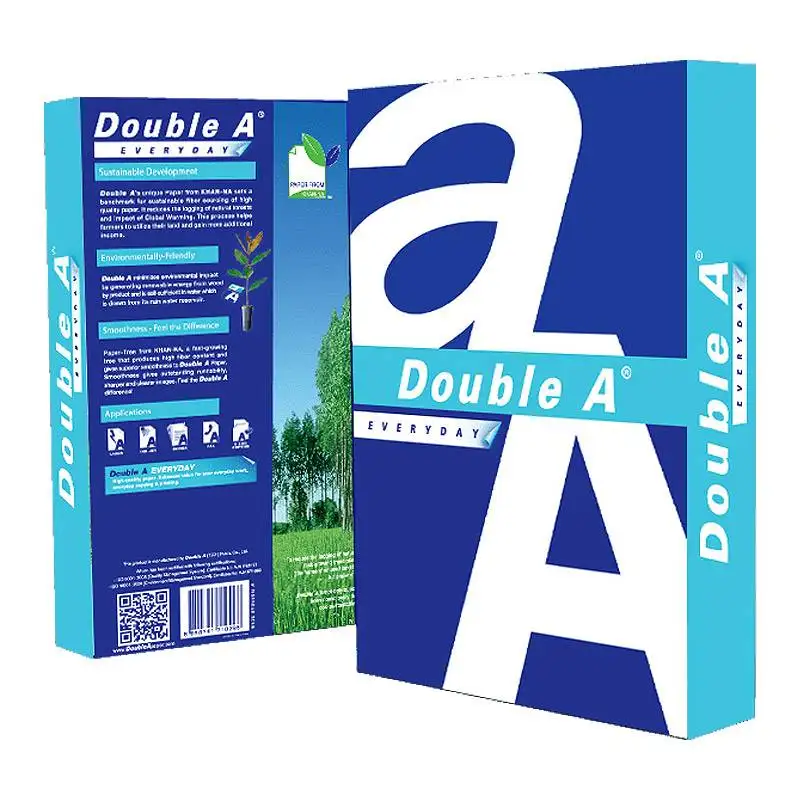 Hot Sale!! Premium DoubleA A4 Paper/ Super White A4 Copy Paper 80gsm 75gsm 70gsm Manufacturer