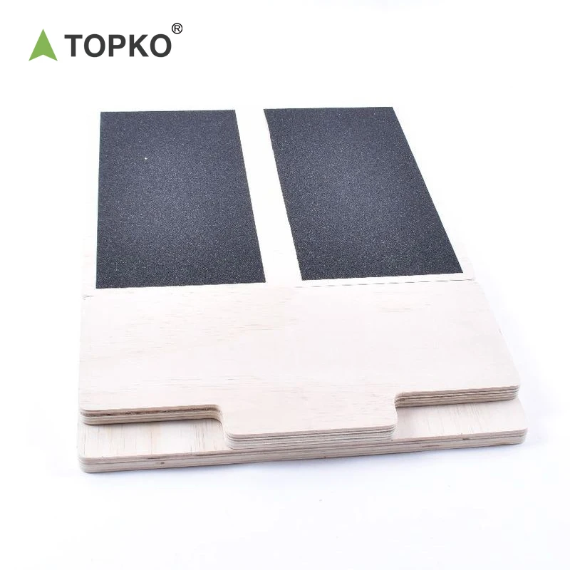 TOPKO Fitness Professional Wooden Slant Board Adjustable Balance Board Ankle & Foot Stretching Slant Board for Stretching Calves