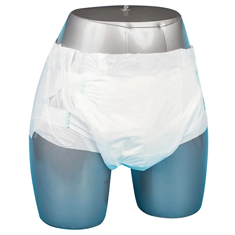 Adult Diapers Nurse Adult Super Absorption Printed Disposable Adult Diaper with Blue ADL