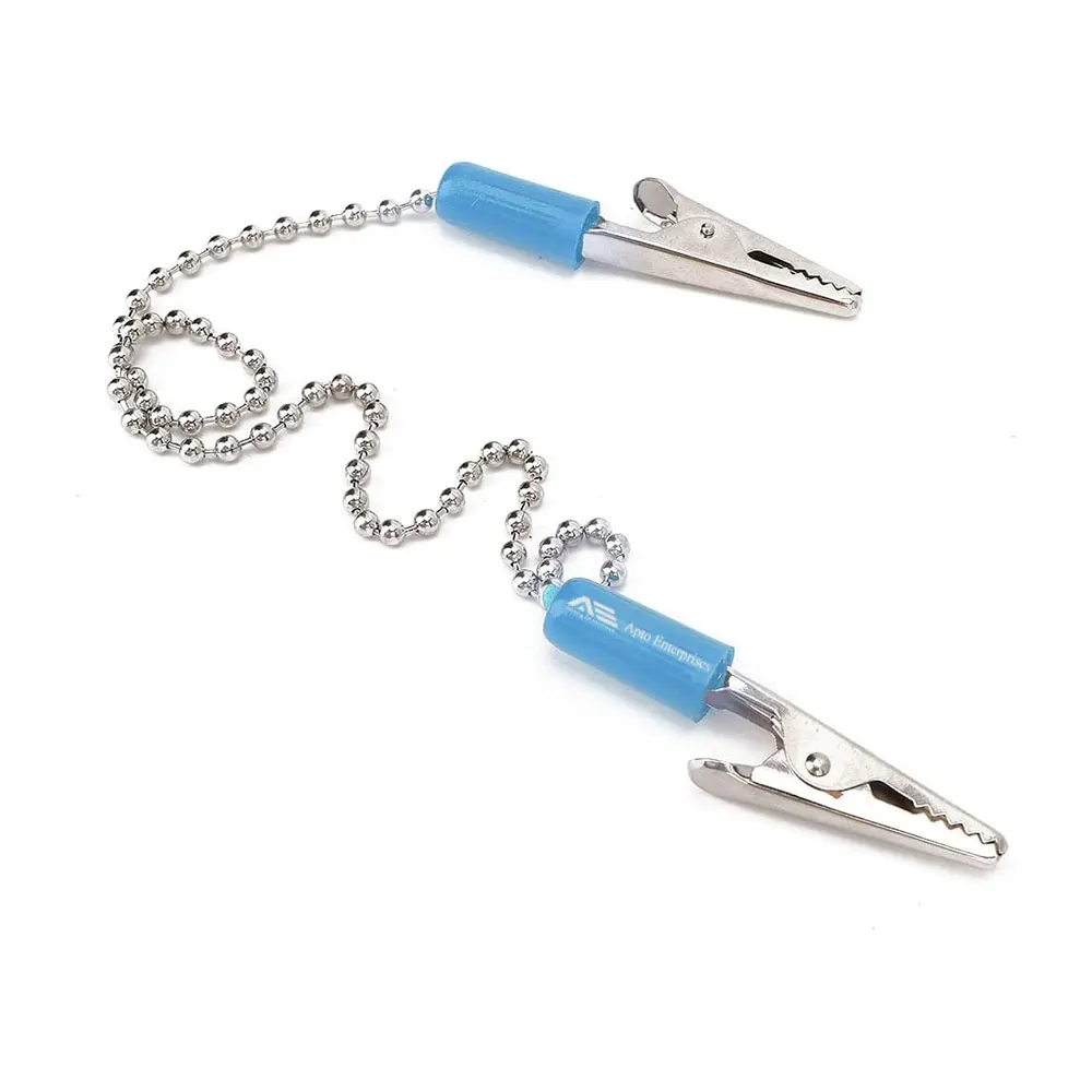 Bib Chain Napkin Holder Polish Flexible Steel Wire Alligator Clip Flexible Autoclave Dental Instruments Tool Dentistry